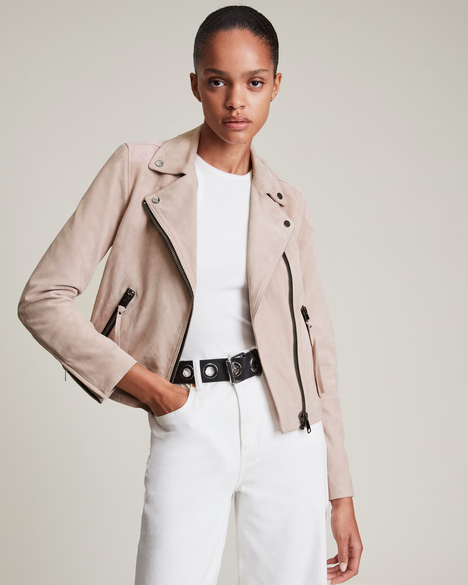 Suede Dalby Biker Jacket | AllSaints US