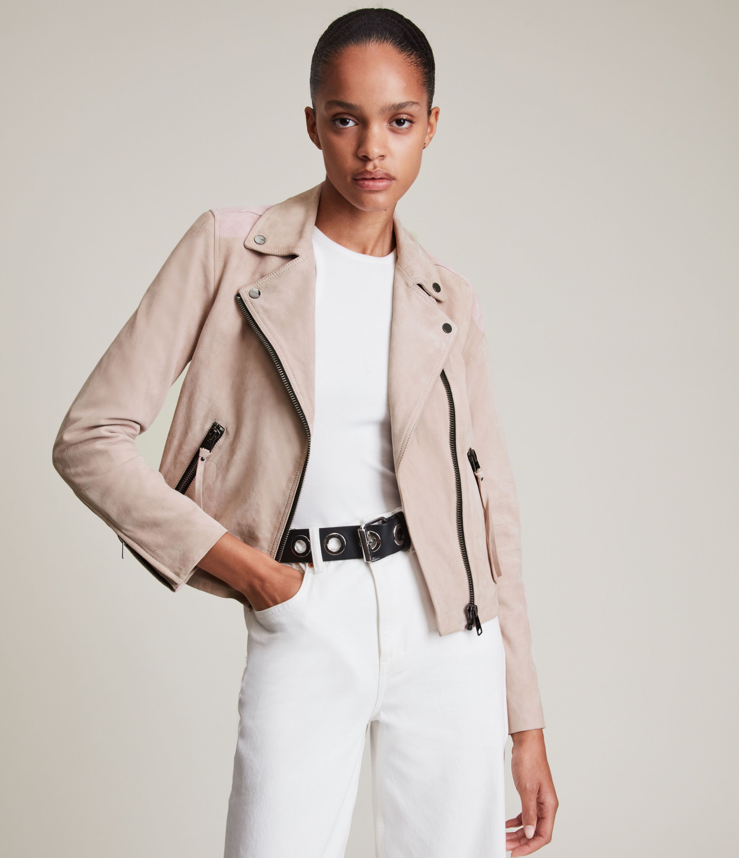 Suede Dalby Biker Jacket | AllSaints US