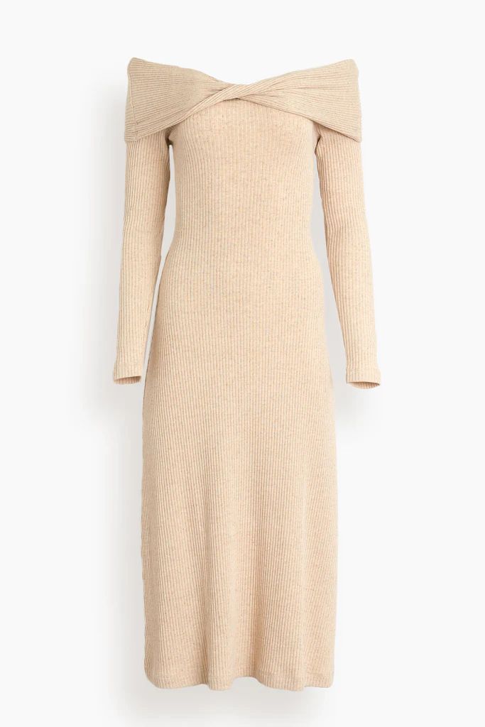 Emery Dress in Oatmeal | Hampden Clothing
