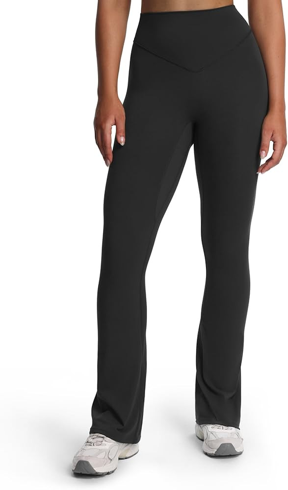 Aoxjox Workout Breeze Flares Leggings for Women High Waisted Tummy Control Buttery Soft Wide Leg ... | Amazon (US)
