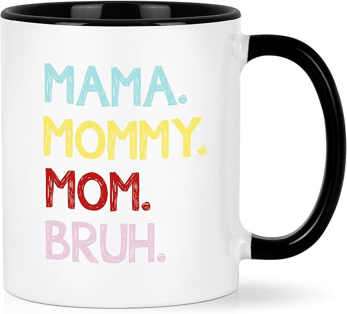 YHRJWN Gifts for Mom, Funny Mom Mug, Mama Mommy Mom Bruh Mug, Mom Gifts from Daughter, Son, Mothe... | Amazon (US)