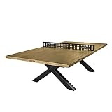 JOOLA Berkshire Outdoor Table Tennis Table - Multi Use Conference Table Dining Table - Concrete Oak  | Amazon (US)