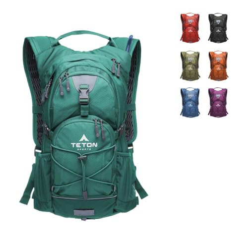 Teton Oasis Hydration Backpack – Lightweight Water Pack with Bladder for Hiking, Running, Cycling, Biking – 18L/22L Sizes – Sewn-in Rain Cover – Fits Men and Women | Amazon (US)