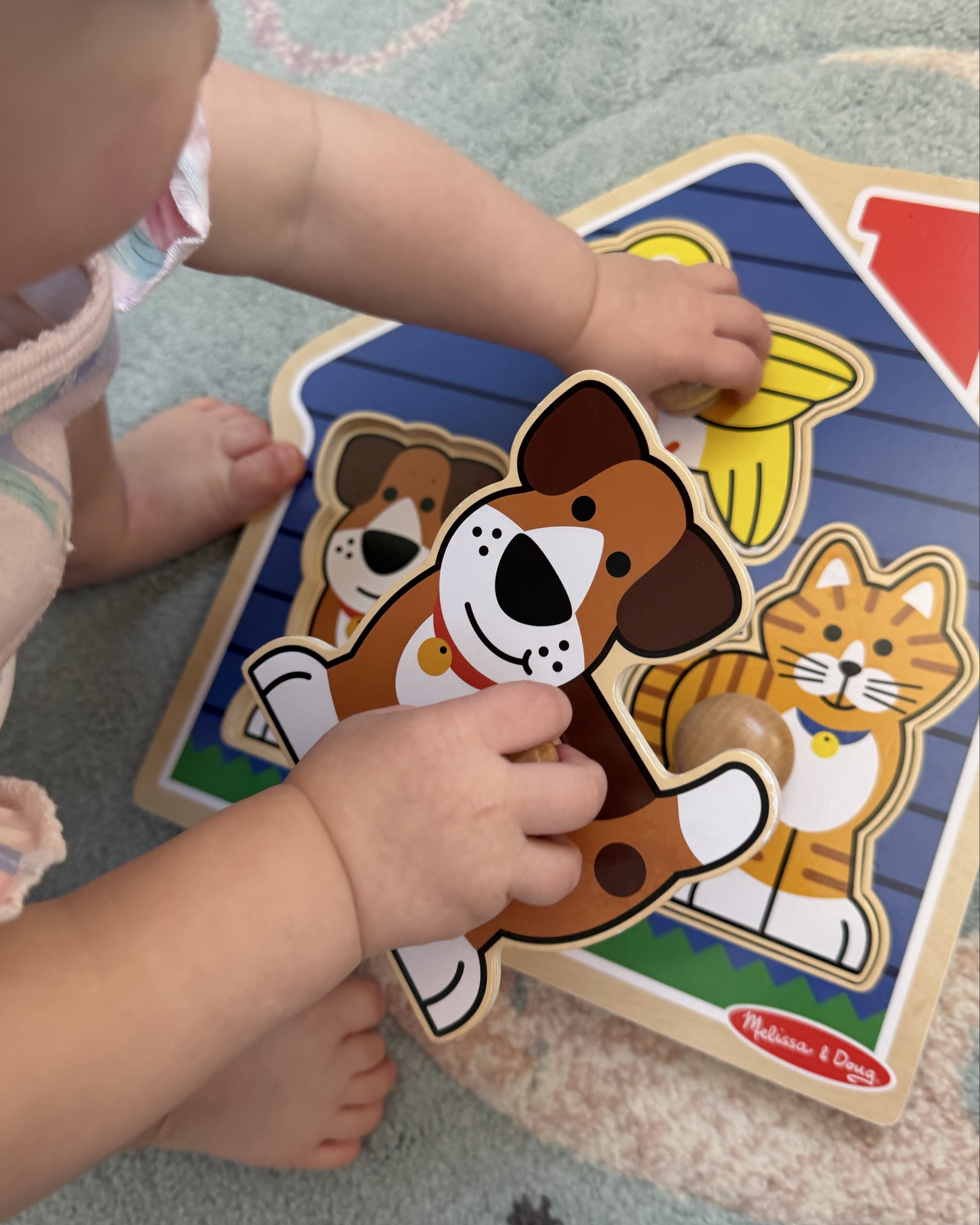 Absolutely love these knob puzzles. 🧩 

#LTKKids #LTKBaby #LTKdayinmylife