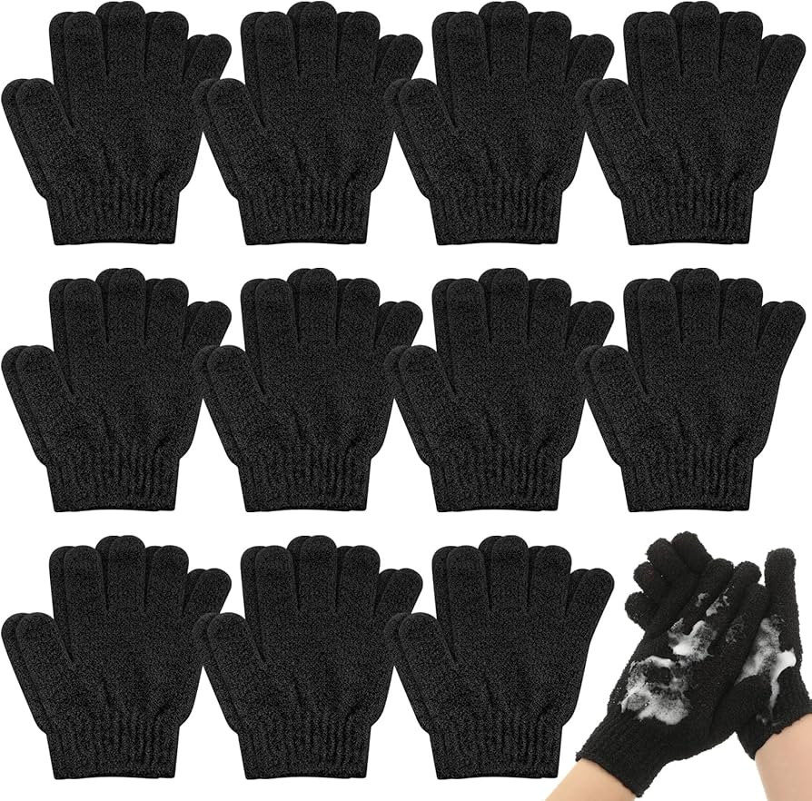 Ramede 30 Pair Exfoliating Glove Double Sided Exfoliating Bath Gloves Pack Nylon Colorful Shower ... | Amazon (US)