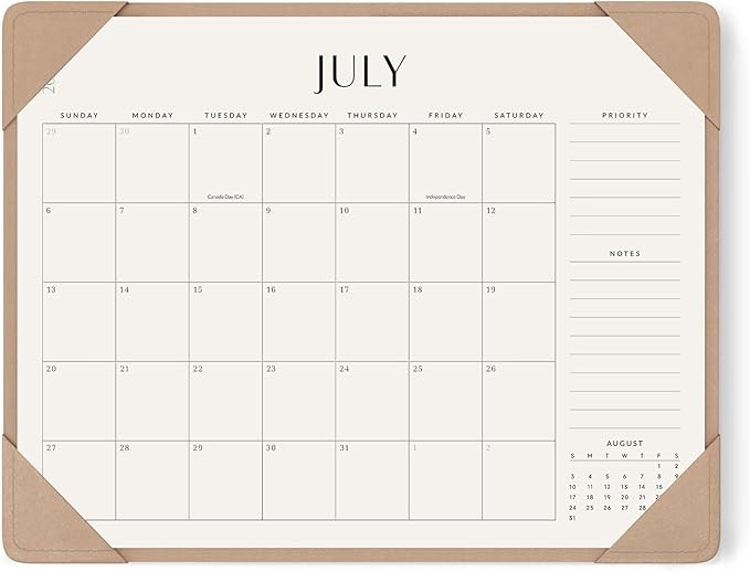 Jotsome Desk Calendar 2025-2026 with Desktop Mat, Large Academic Desk Pad Calendar From July 2025... | Amazon (US)