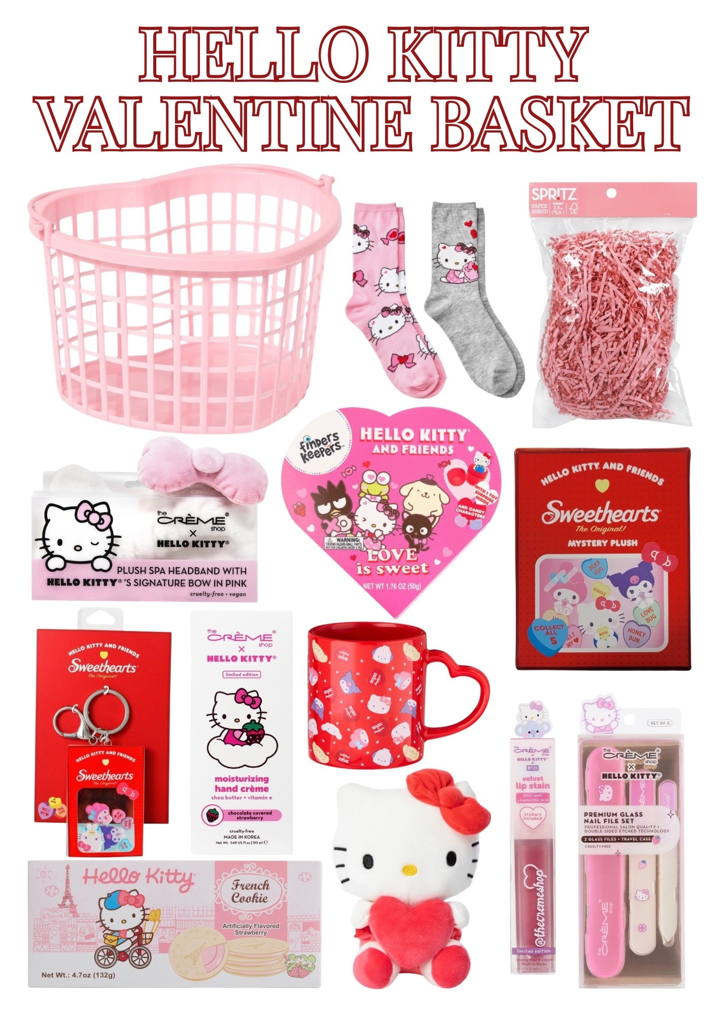 Hello Kitty Valentine Day Gift Basket 🩷

#LTKSeasonal #LTKBeauty #LTKFindsUnder50