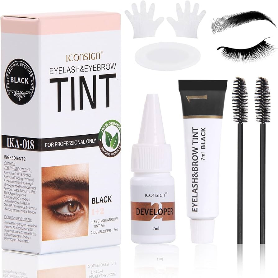 Natural Lash Color Kit, 2 in 1 Professional Lash & Brow Color Kit, Instant Bushy Eyelash & Eyebro... | Amazon (US)