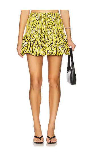 Sancho Poplin Skirt in Yellow Bananas | Revolve Clothing (Global)