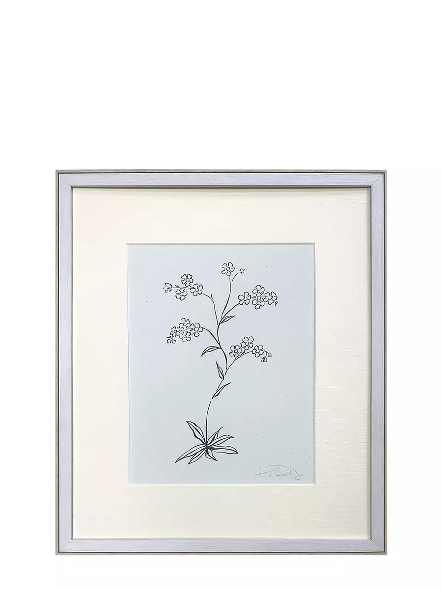 "Botanicals in Blue No. 3" by Kayce Hughes | Serena and Lily