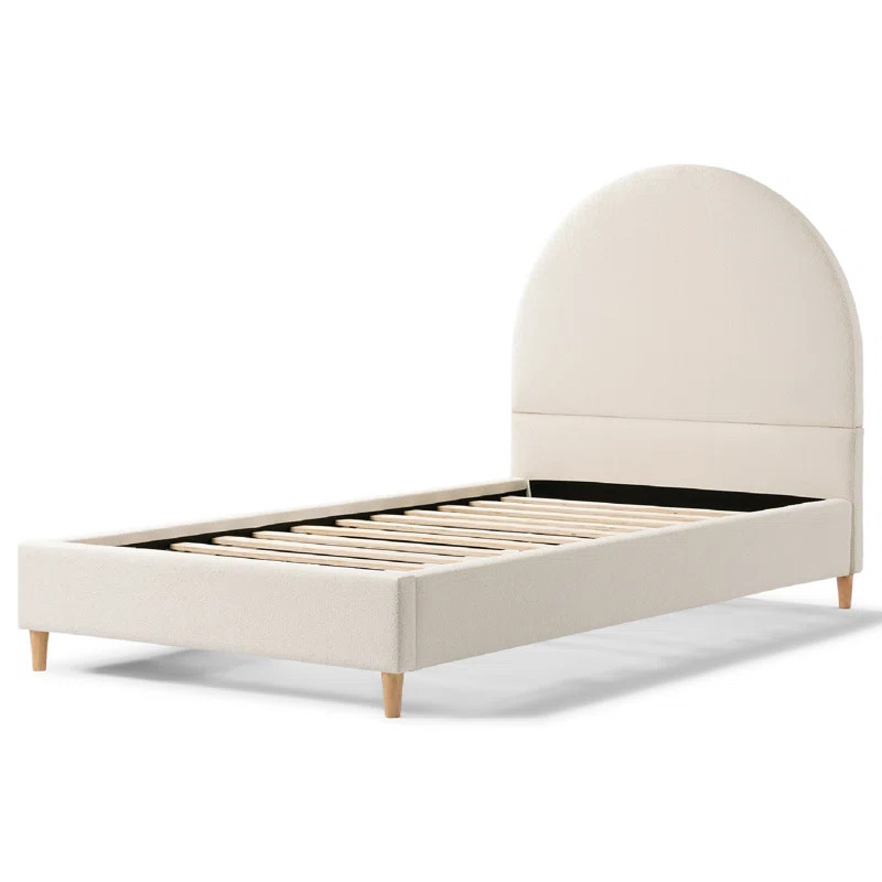 Jodiel Arched Upholstered Boucle Bed Frame | Wayfair North America
