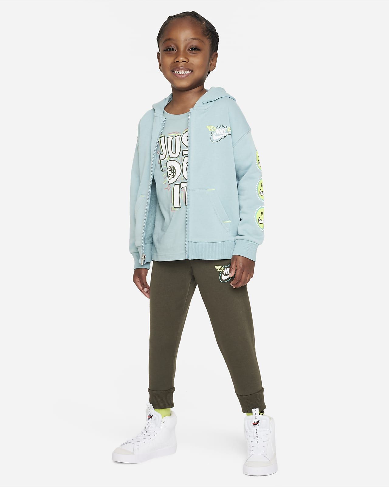 Nike Sportswear "Art of Play" French Terry Full-Zip Set Toddler 2-Piece Set. Nike.com | Nike (US)