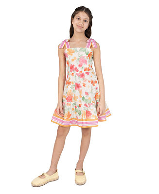 Rare Editions Girls' 7-16 Floral Sleeveless Dress  - Macy's | Macy's