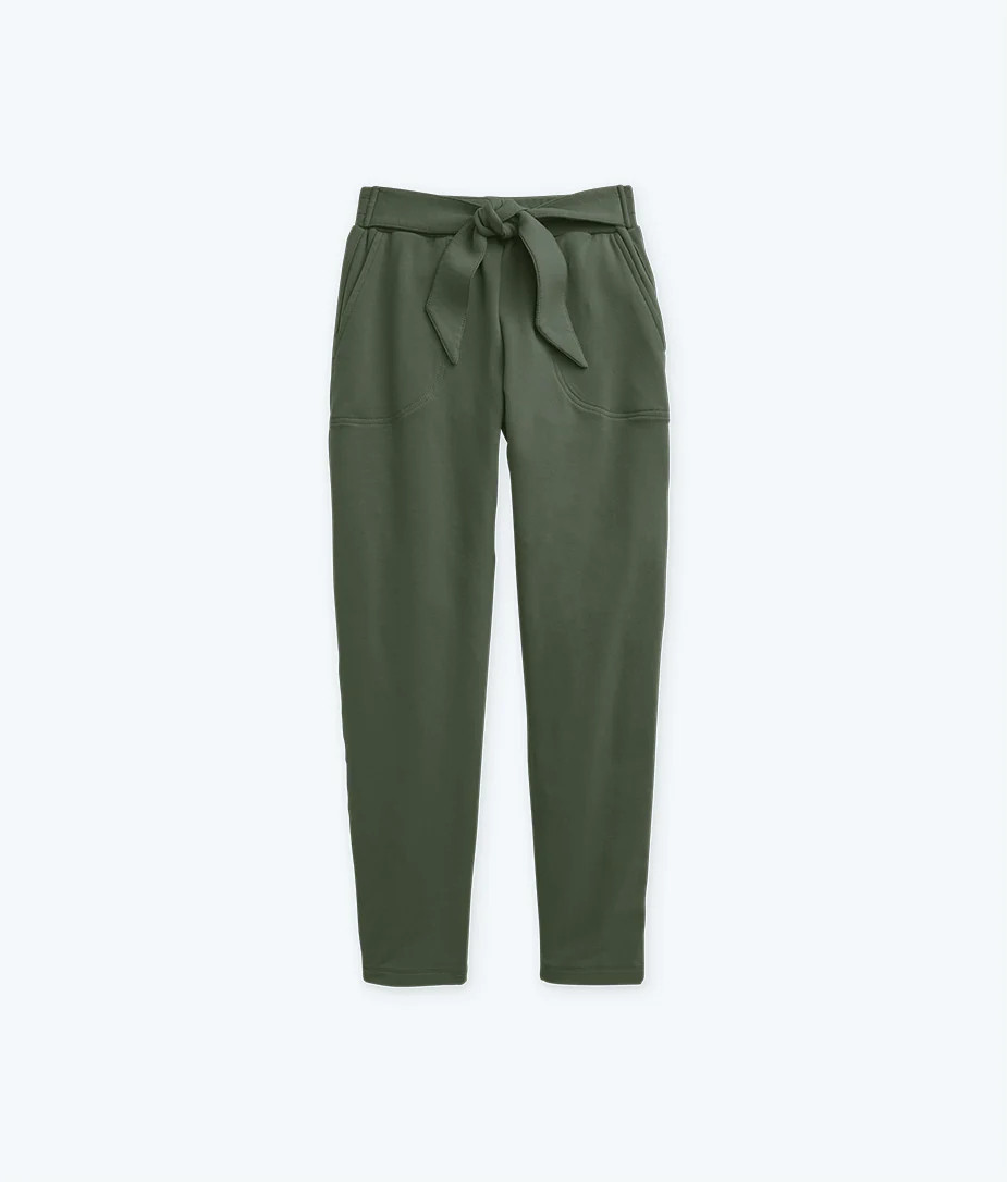 The Softest French Terry Tie-Waist Pant - Sea Urchin | SummerSalt