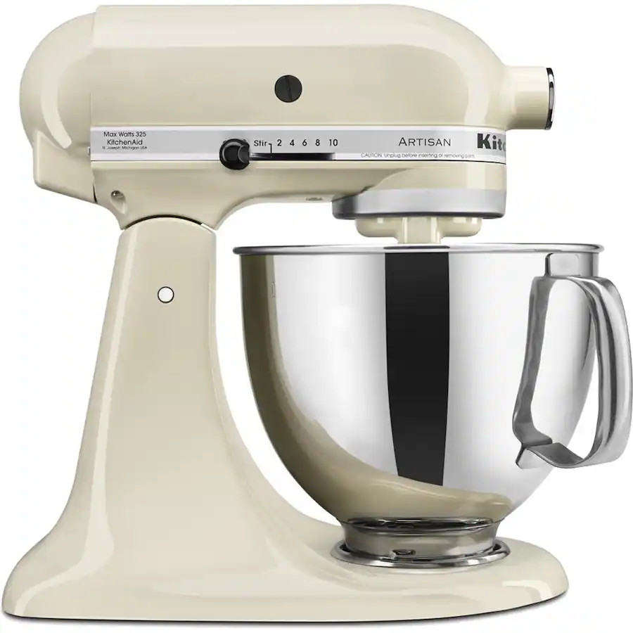 KitchenAid - Artisan Series 5-Quart Tilt-Head Stand Mixer - Almond Cream | Best Buy U.S.