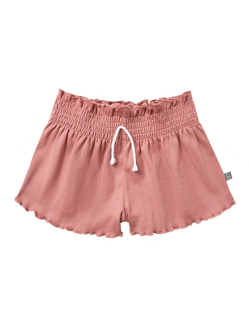 Modern Moments by Gerber Toddler Girl Organic Smocked Wide Leg Short, Sizes 12M-5T | Walmart (US)