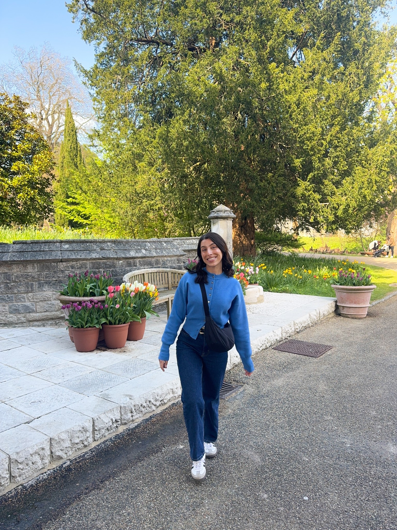 Spring outfit, cardigan, fitted cardigan, cardi looks, blue, dark wash denim, denim jeans, cropped jeans, petite jeans, adidas samba, Uniqlo bag, cross body, blue outfit, colour outfit, petite, style, basic, essentials, spring looks, transitional, topshop, asos

#LTKpetite #LTKspring #LTKuk