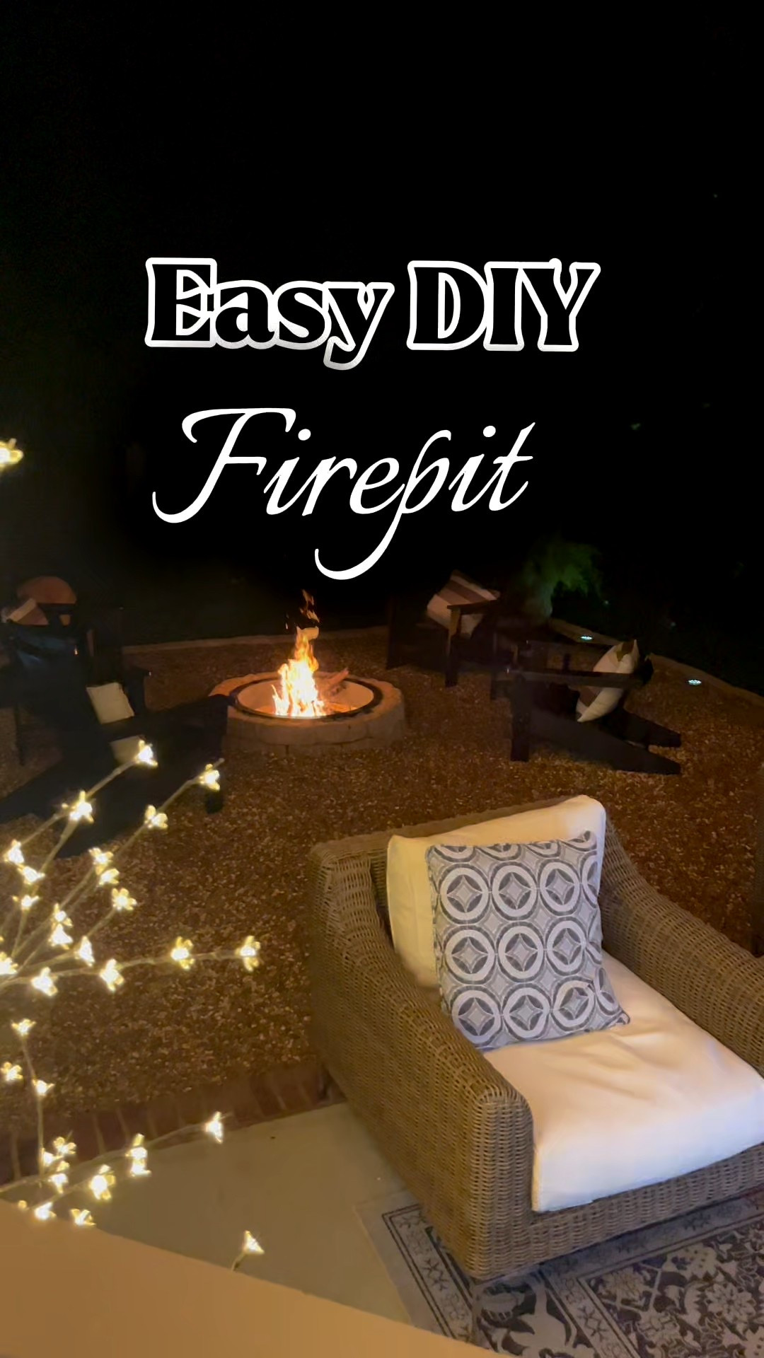 Easy DIY Fire pit. #backyard #firepit #patio 

#LTKFamily #LTKHome #LTKU