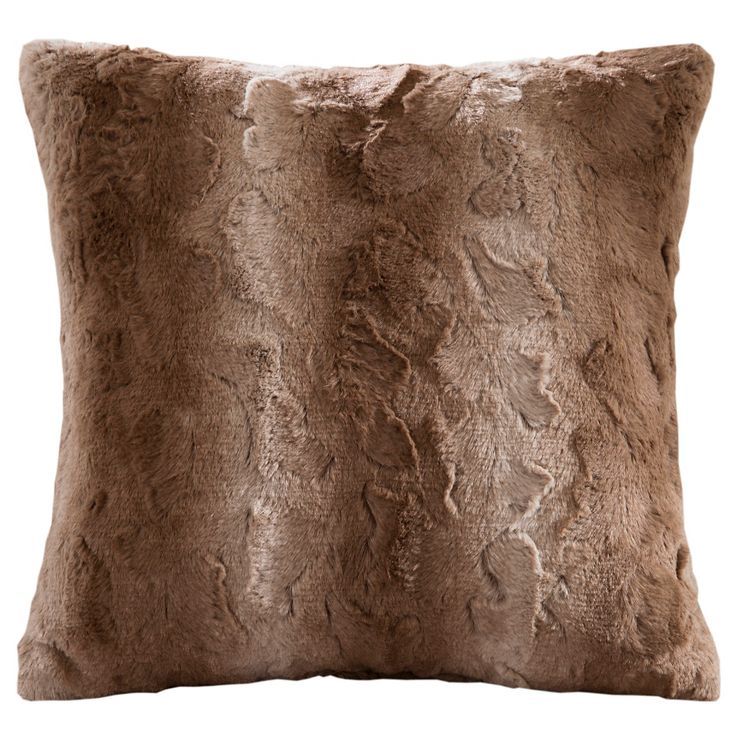 20"x20" Oversize Marselle Faux Fur Square Throw Pillow - Madison Park | Target