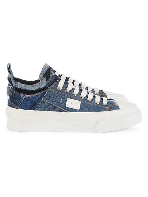 Patchwork Denim Sneakers | Saks Fifth Avenue