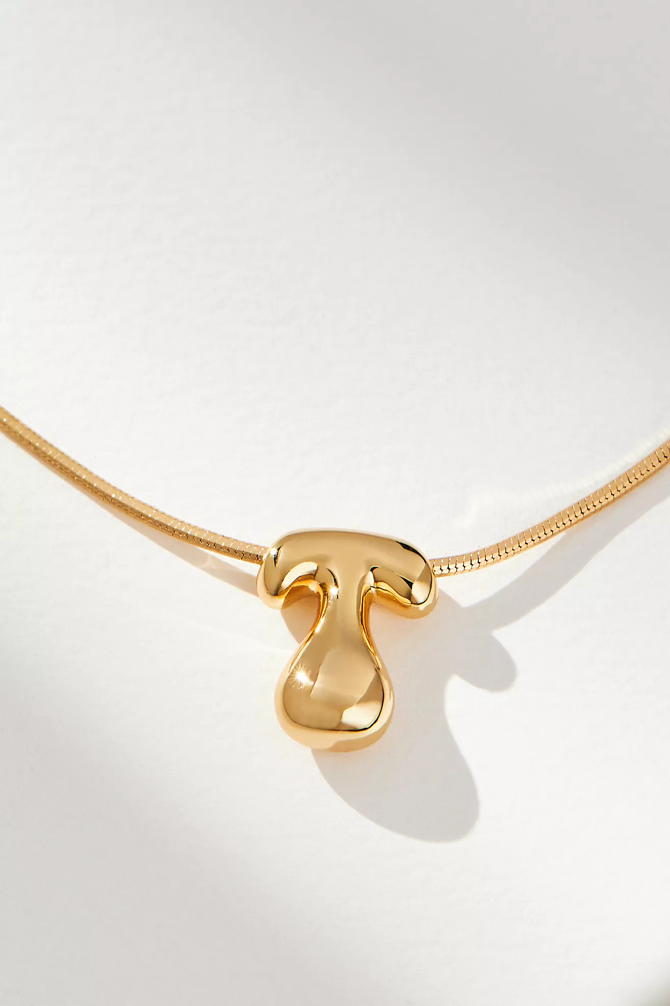 Mini Bubble Letter Monogram Necklace | Anthropologie (US)