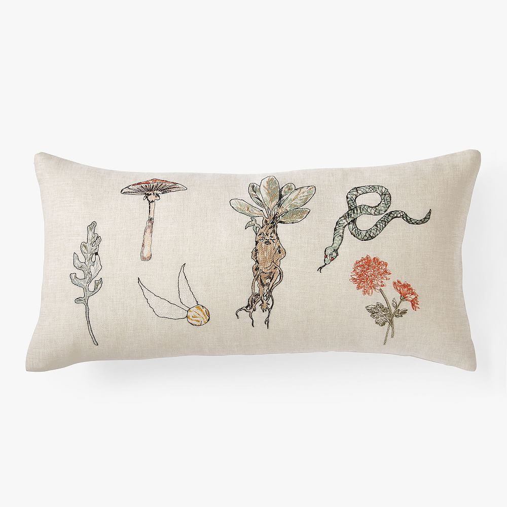 Harry Potter™ Herbology Embroidered Pillow | Pottery Barn Teen