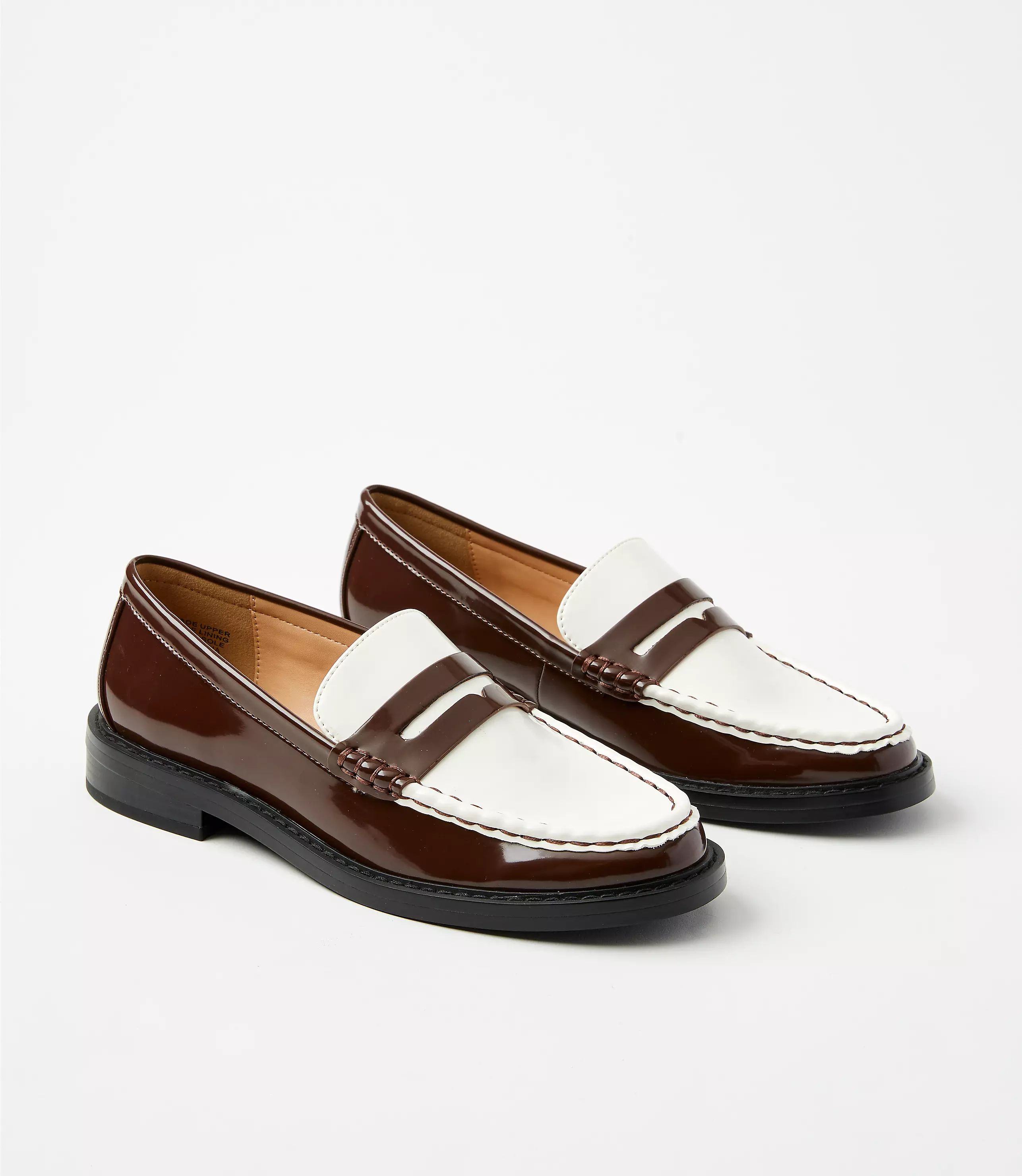 Two Tone Penny Loafers | LOFT