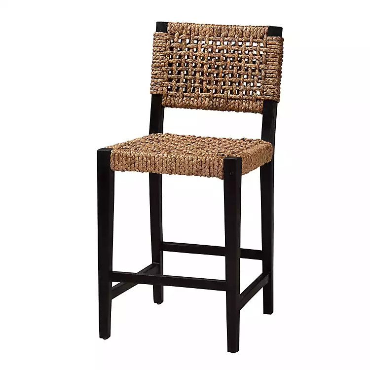 New! Dark Mahogany Lattice Counter Stool | Kirkland's Home