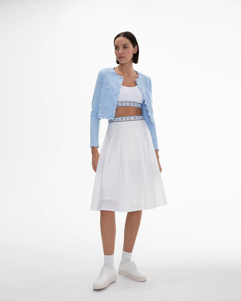 ENZO CARDIGAN BLUE & WHITE COMBO | Nylora