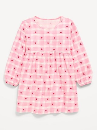 Printed Long-Sleeve Dress for Toddler Girls | Old Navy (US)