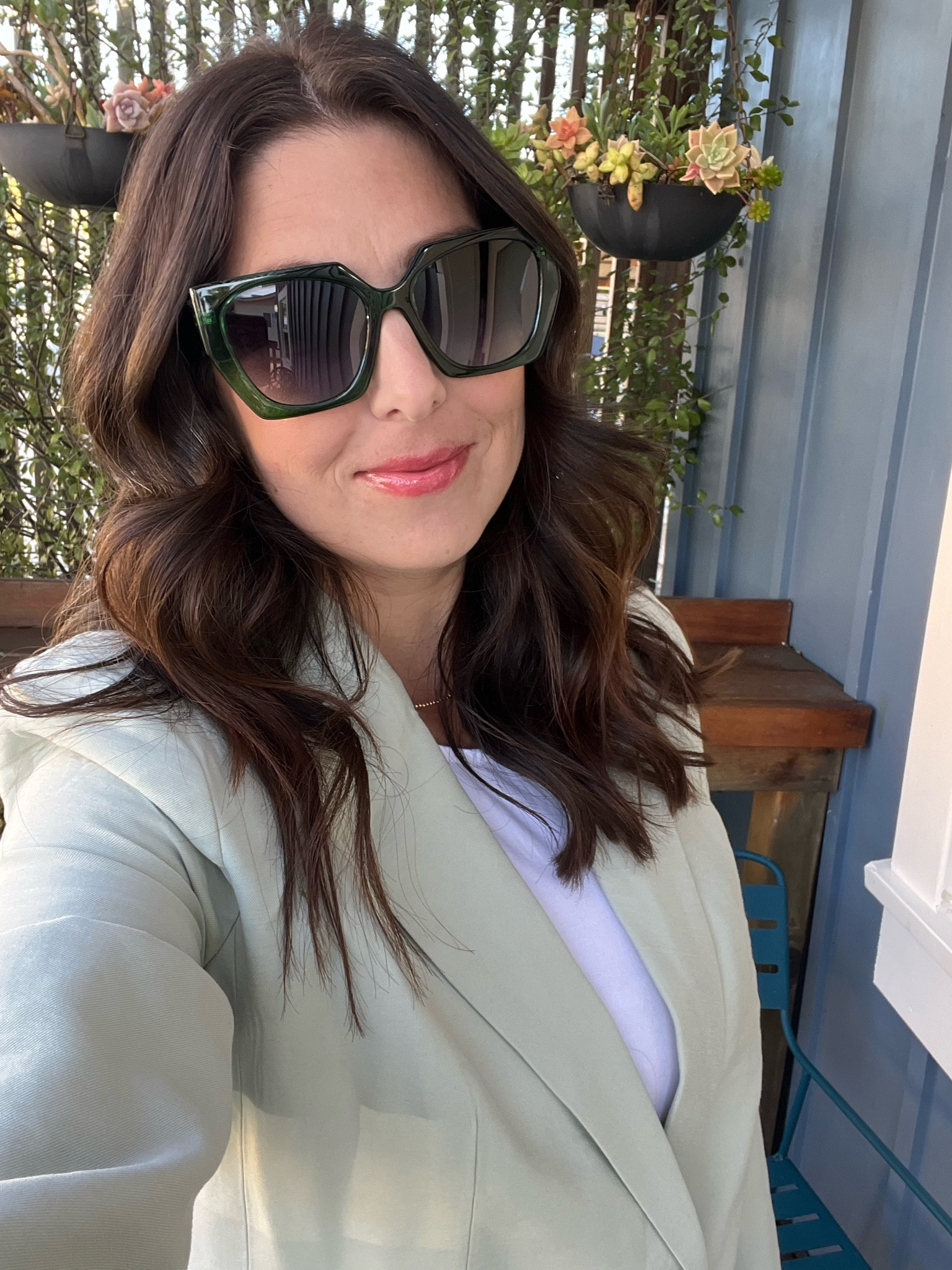 Green Spring Blazer 
You can pair with high rise pants or shorts. The shorts are on sale for $17.99 today! Spring Outfit 

Workwear 

#LTKworkwear #LTKSpringSale