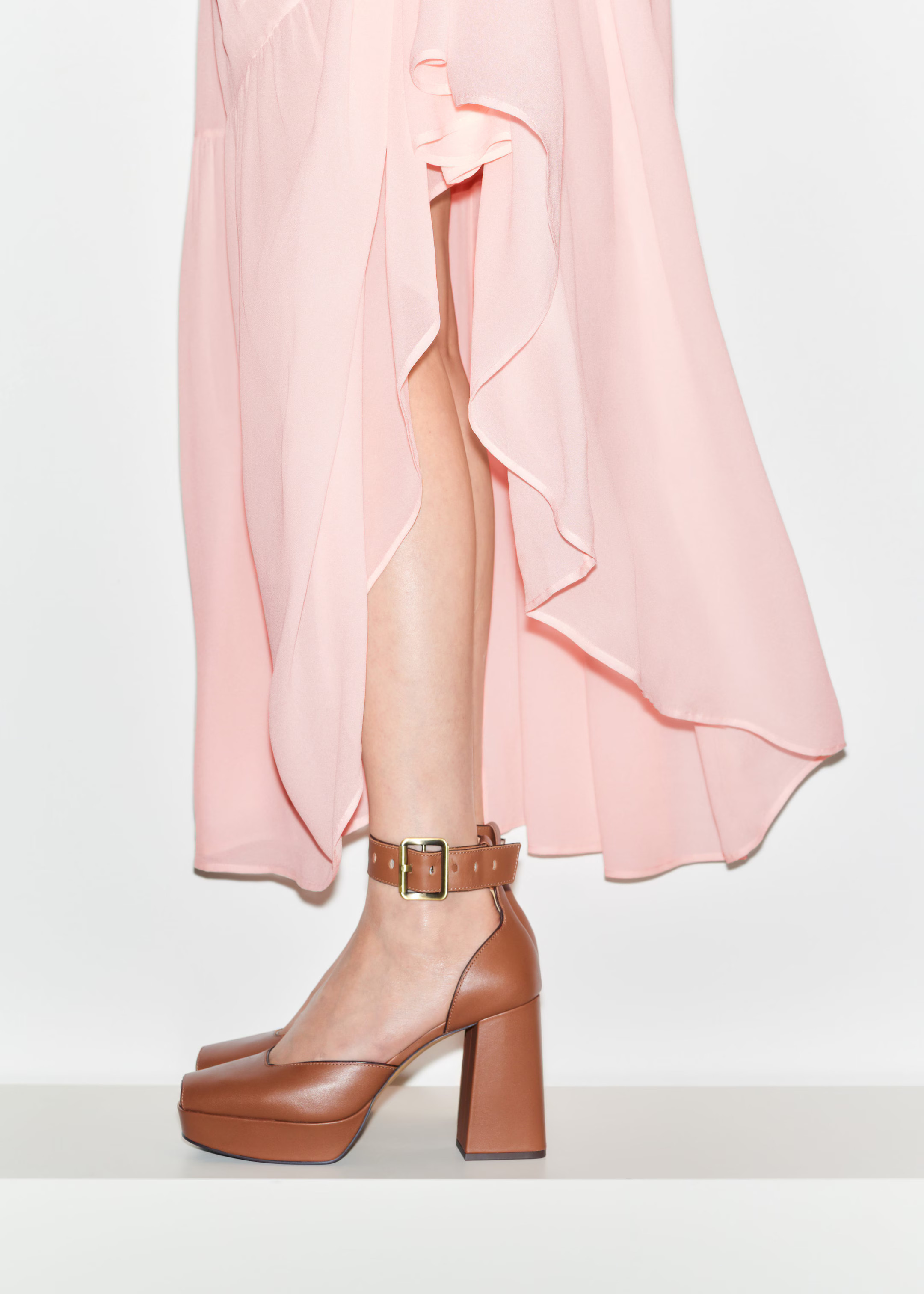 Leather Platform Heeled Sandals | & Other Stories UK
