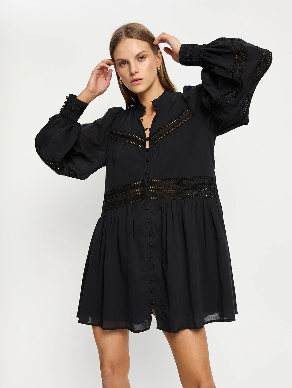 Tana Mini Dress - Black | Black Mini Dress | KIVARI | Kivari (AU/NZ)