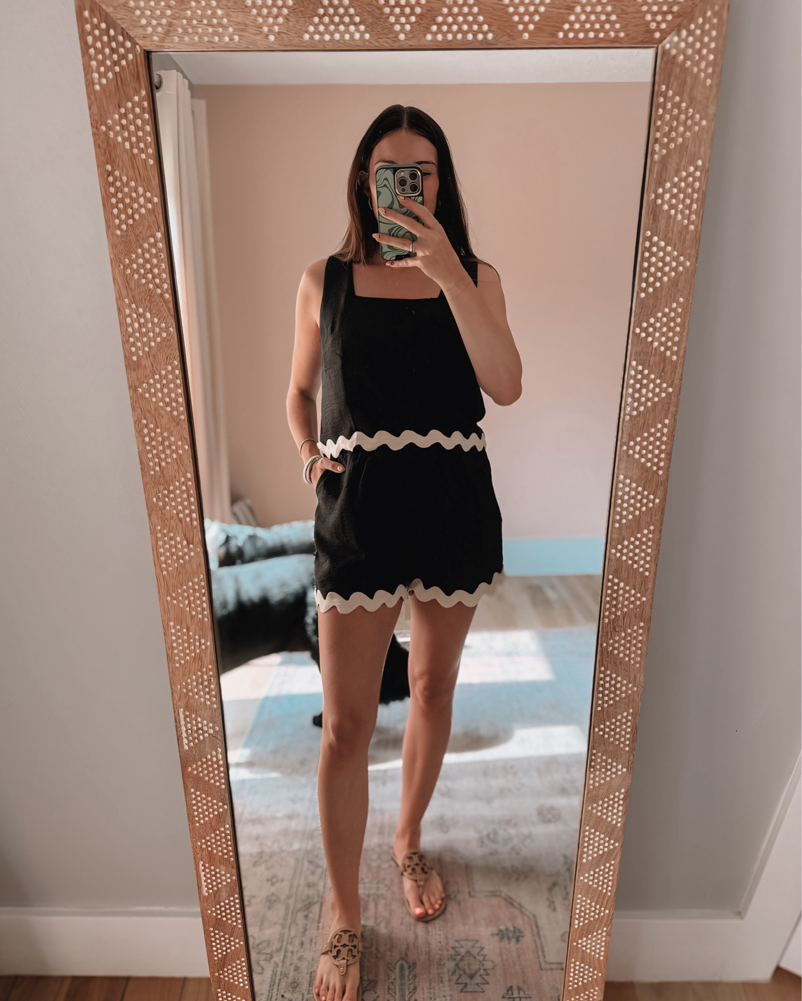 Love love love this black + cream scalloped edge set. I sized up to a medium since I’m 27 weeks pregnant! 

Bump friendly summer outfit, maternity, scalloped shorts, scalloped tank, neutral outfit, red dress boutique, matching set, bump style

#LTKFindsUnder50 #LTKBump #LTKStyleTip