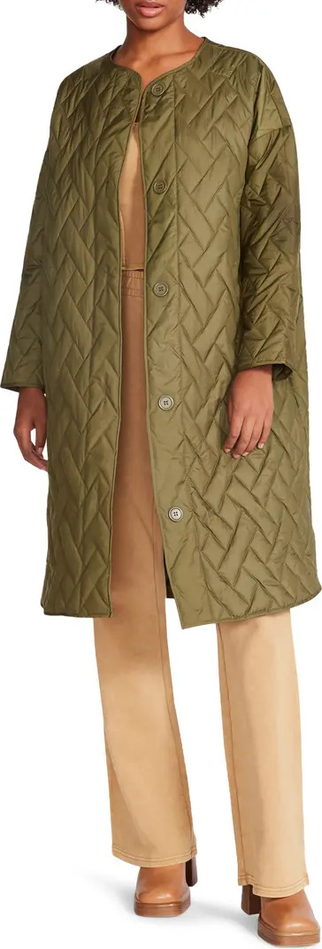 Emerson Quilted Longline Jacket | Nordstrom