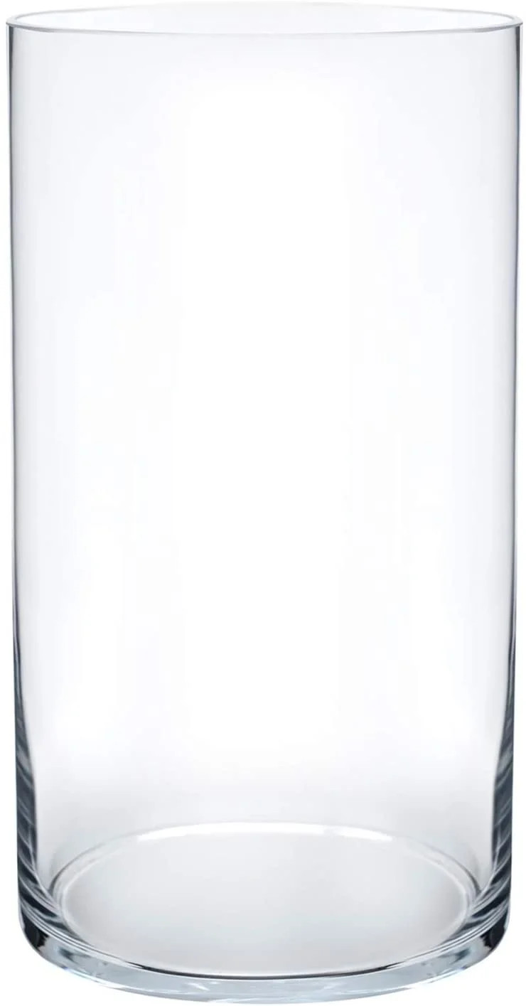 Royal Imports Flower Glass Vase Decorative Centerpiece for Home or Wedding Cylinder Shape, 10" Ta... | Walmart (US)