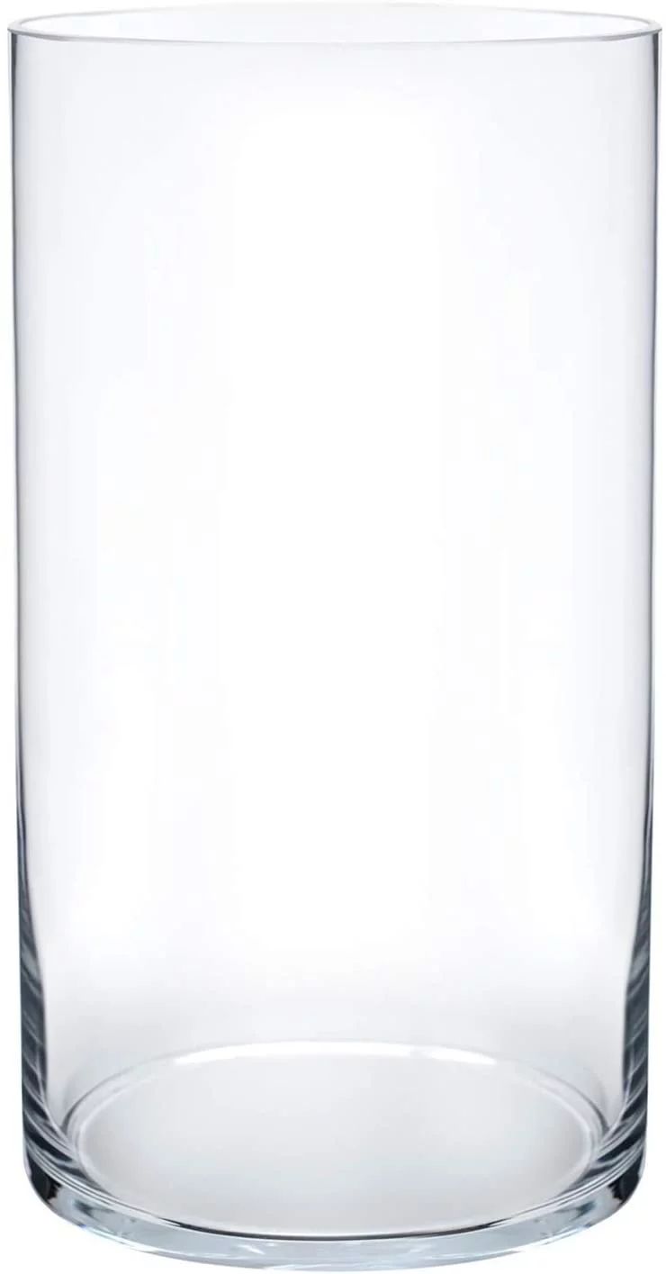 Royal Imports Flower Glass Vase Decorative Centerpiece for Home or Wedding Cylinder Shape, 10" Ta... | Walmart (US)