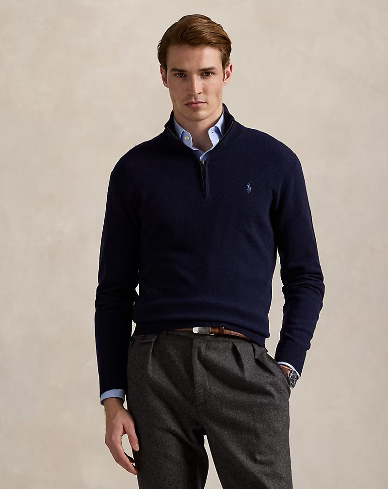 Wool Quarter-Zip Jumper | Ralph Lauren (UK)