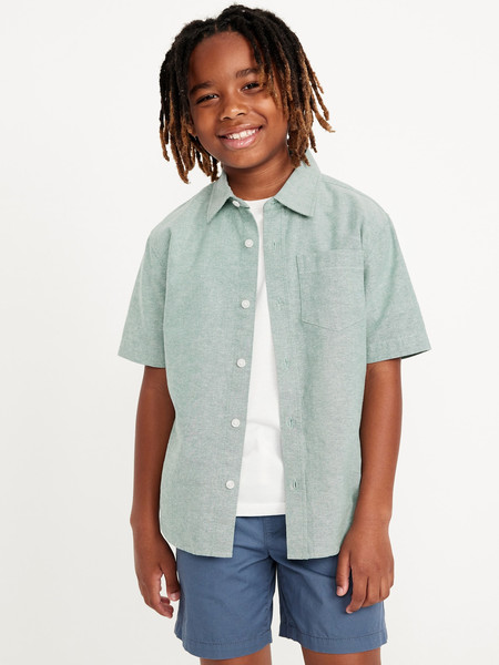 Short-Sleeve Oxford Shirt for Boys | Old Navy (US)