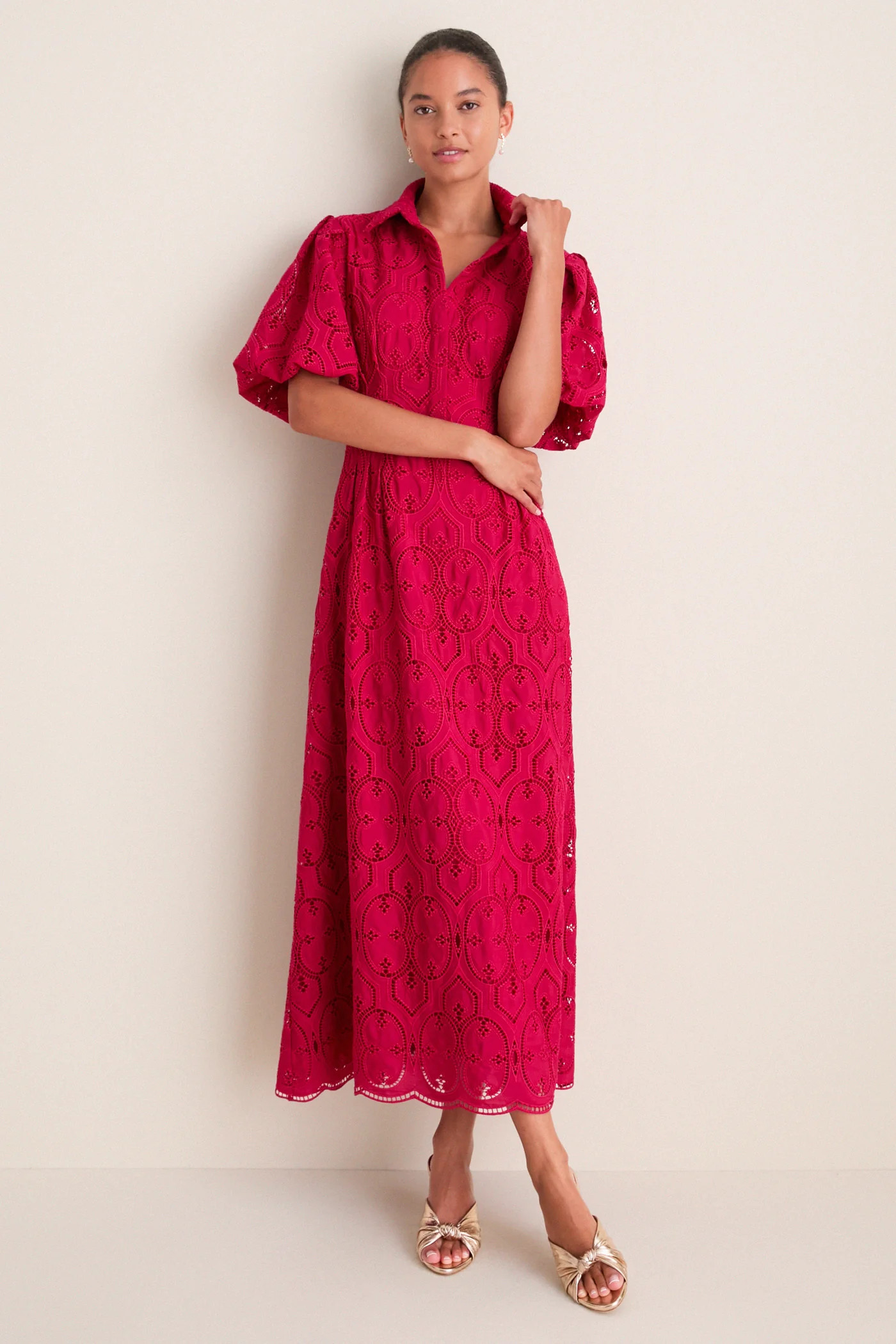 Red Bud Eyelet Delaney Dress | Tuckernuck (US)