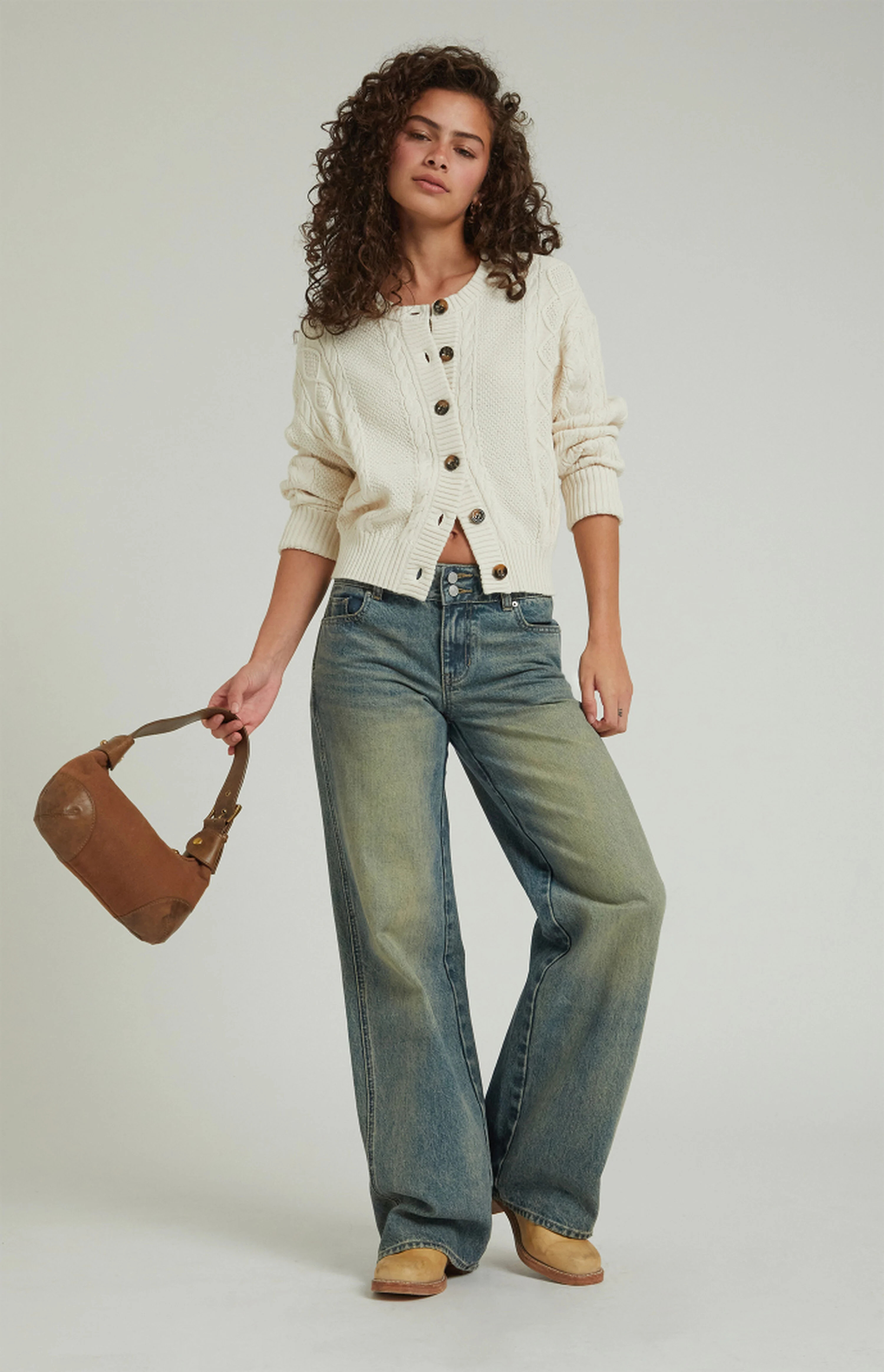 PacSun Casey Medium Indigo 2-Button Low Rise Baggy Jeans | PacSun