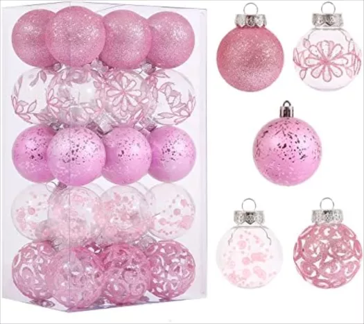 KI Store Purple Christmas Balls 20pcs 3.15-Inch Christmas Tree Decoration  Ornaments for Halloween Xmas Tree Holiday Wreath Garland Decor Ornaments