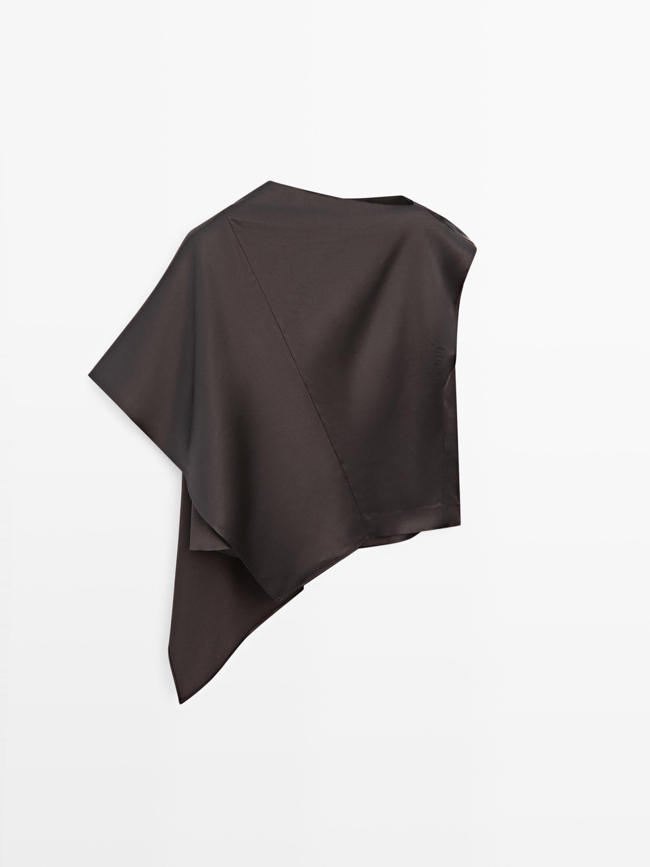 Flowing cape shirt - STUDIO | Massimo Dutti UK