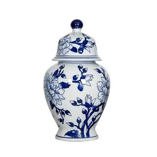 Blue/White Finish Jar | The Home Depot