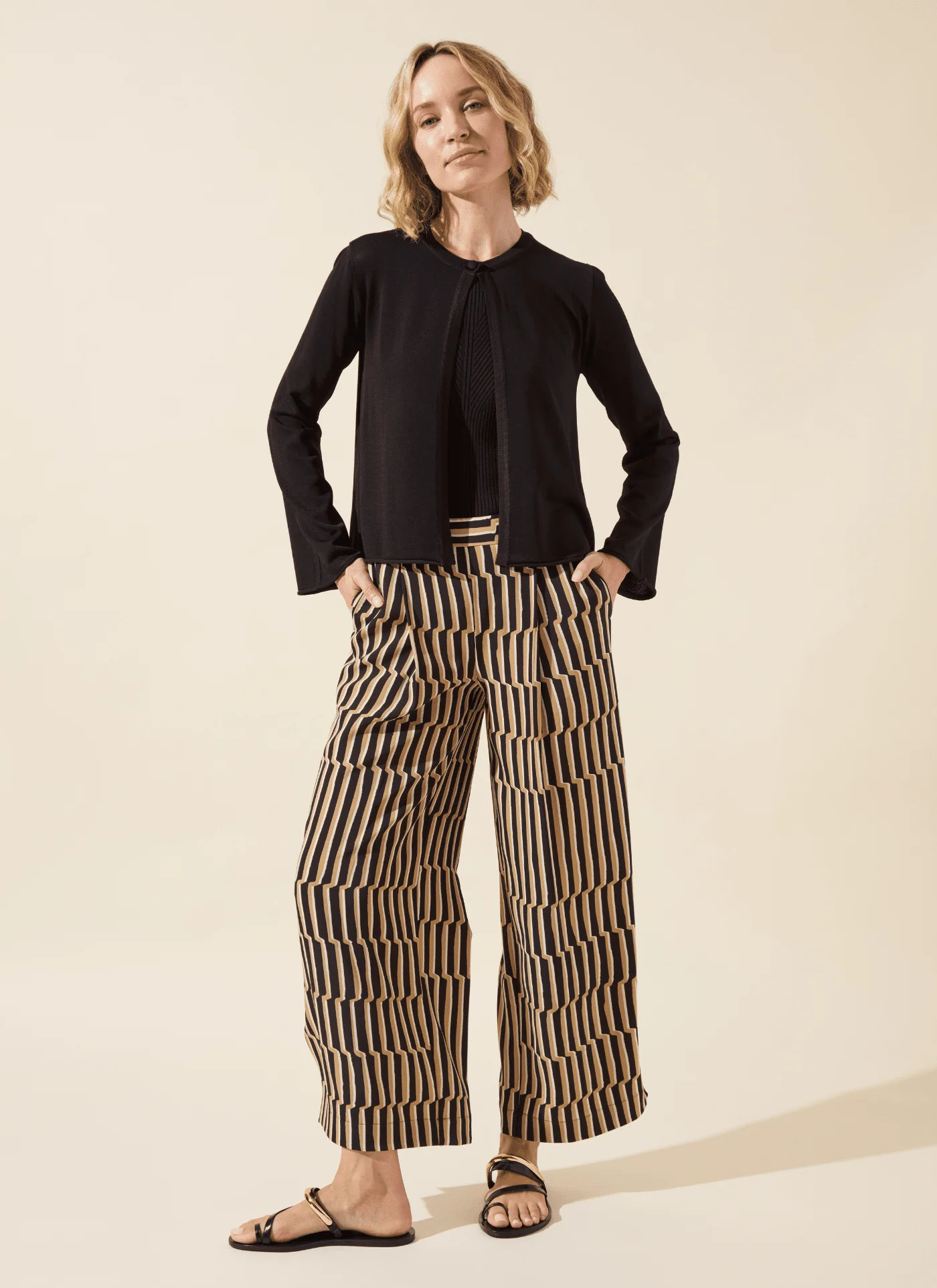Santana Pleated Trouser (28" Inseam) | Lysse
