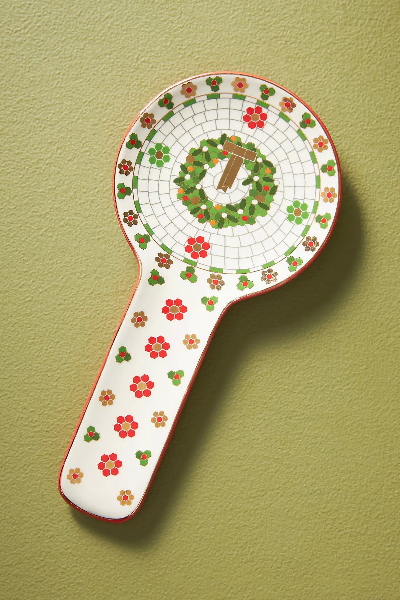 Festive Bistro Tile Spoon Rest | Anthropologie (US)