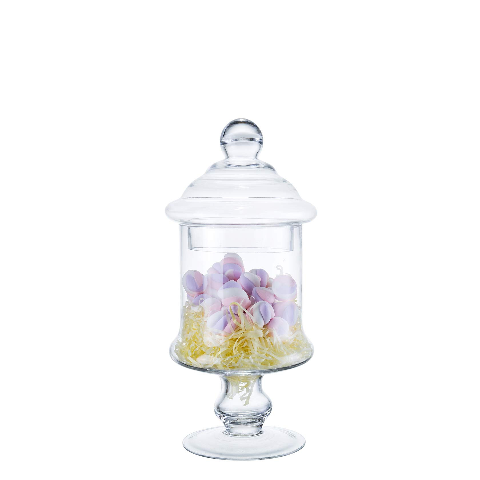 Diamond Star Clear Glass Apothecary Jar Decorative Candy Buffet Jars Elegant Glass Storage Contai... | Amazon (US)