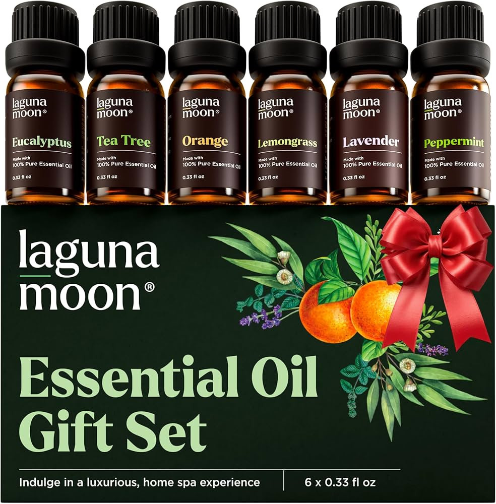 Lagunamoon Essential Oils Set - Top 6 Blends for Diffusers, Home Care, Candle Making Scents, Frag... | Amazon (US)