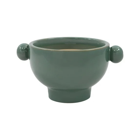 Beautiful 7" Soft Teal Handled Ceramic Planter by Drew Barrymore | Walmart (US)