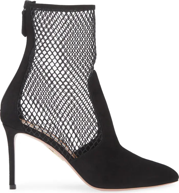 Aquazzura Brera Pointed Toe Mesh Bootie (Women) | Nordstrom | Nordstrom